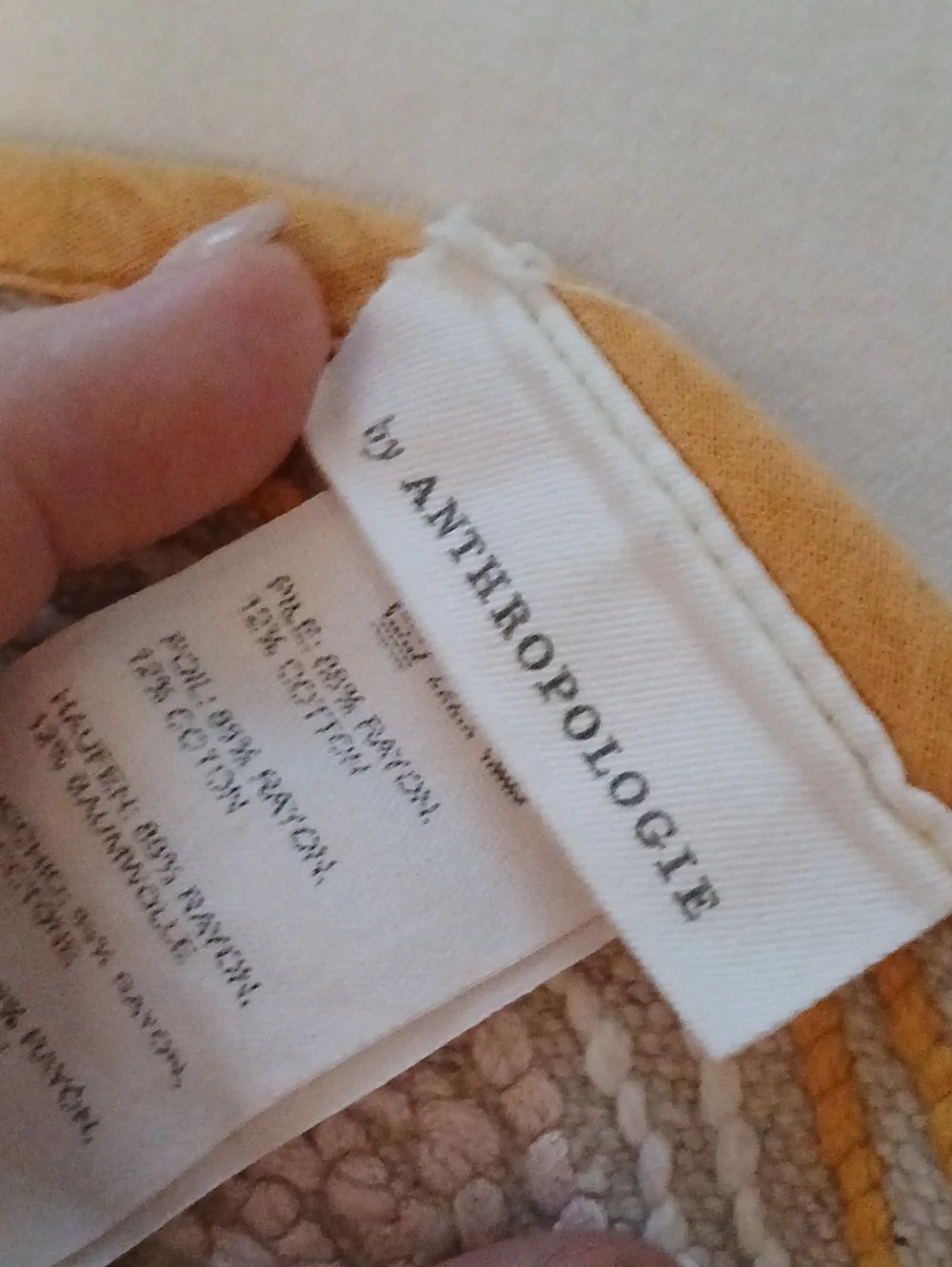 Anthropologie Bath Mat 32 Inch Diameter Cotton And Rayon